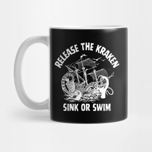 Release The Kraken Pirate of The Caribbean Saying Mug